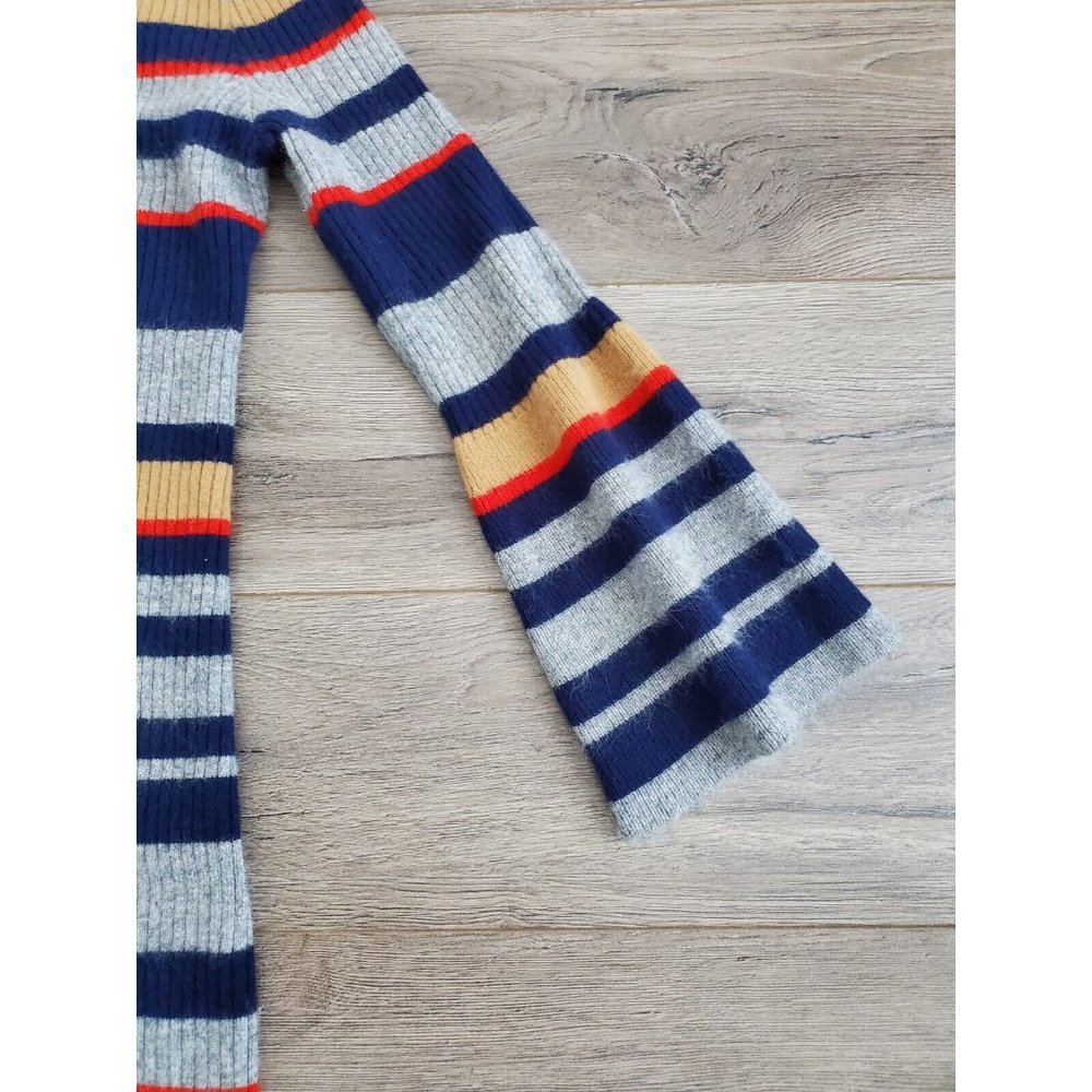 Stripe Knit Dress With Bell Sleeves No Label. Measures M - Picture 3 of 4